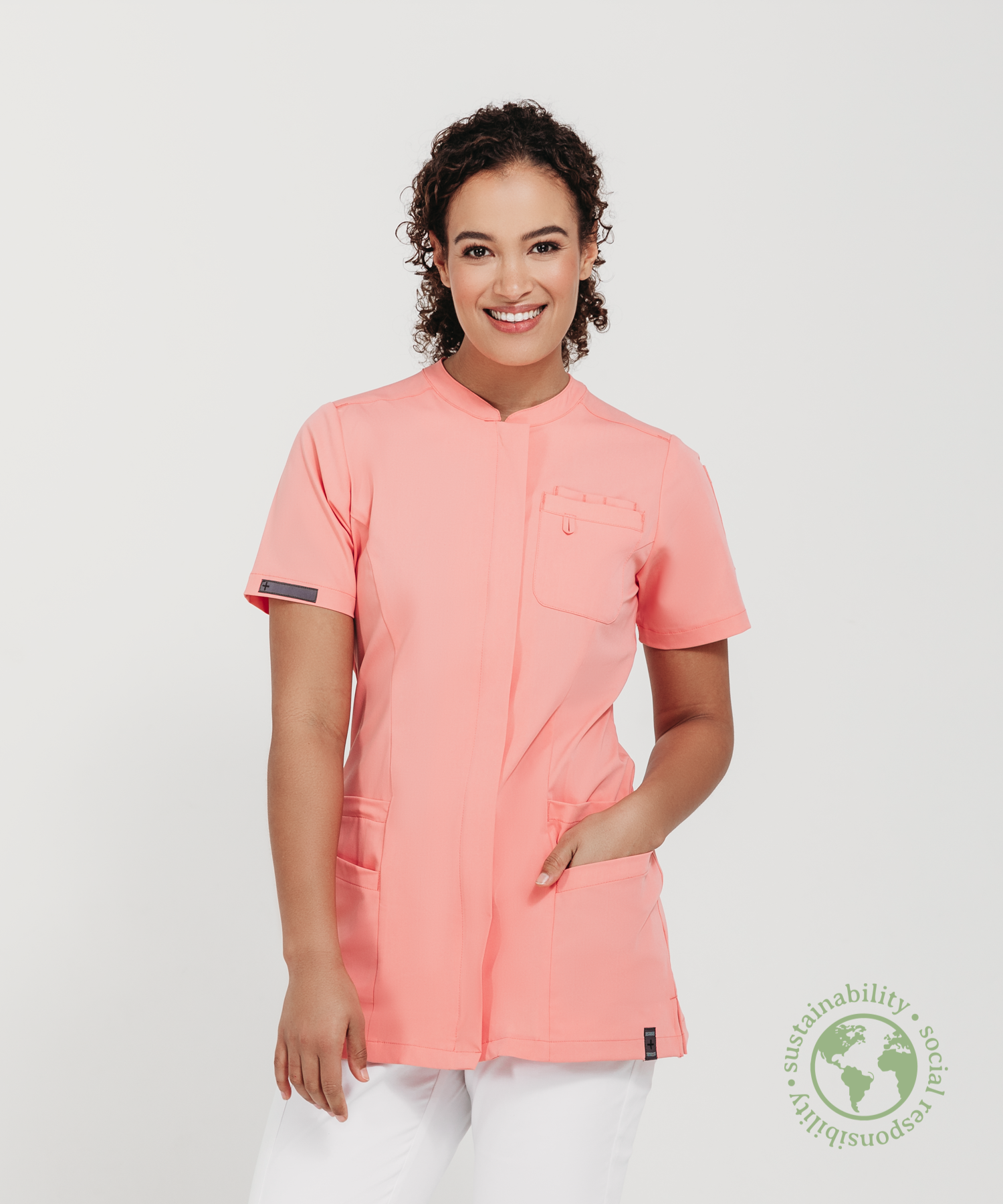Dames top Linde Pink blossom